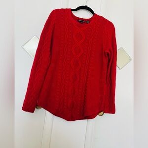 Jeanne Pierre Vibrant Red Knit Sweater
100% cotton size M